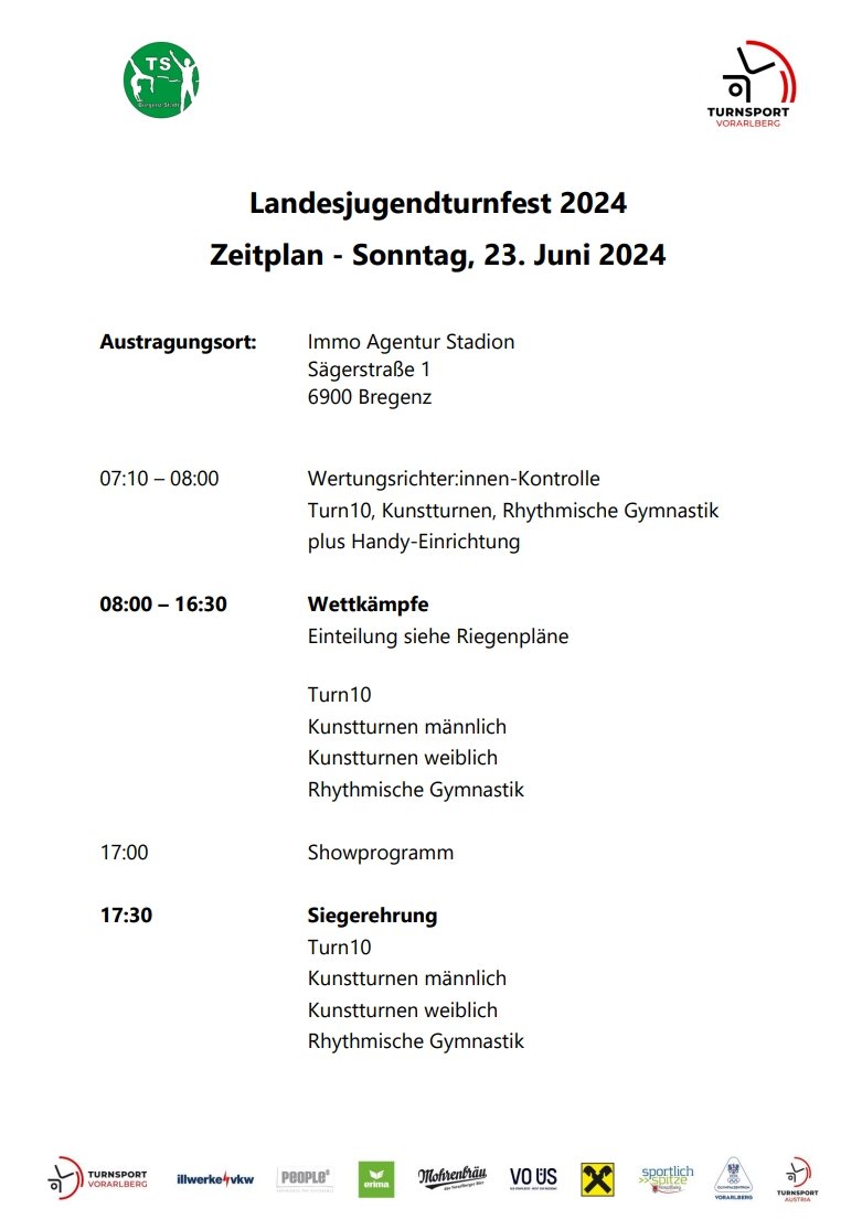 Alle Detailinformationen zum Landesjugendturnfest