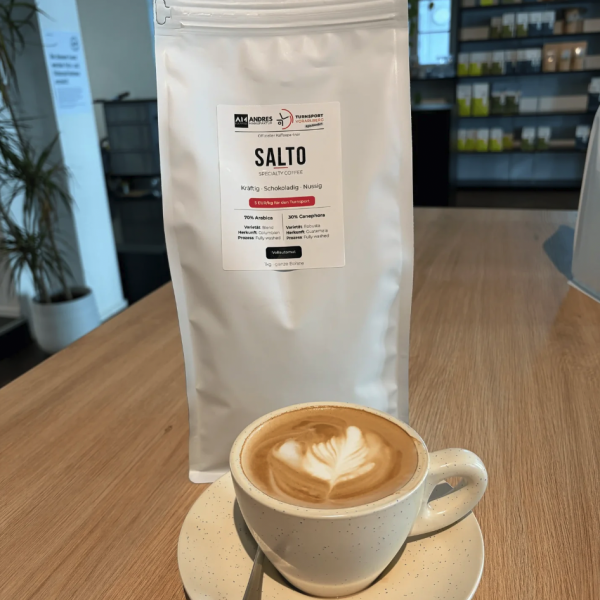 SALTO – Der Kaffee, der Turnsport bewegt