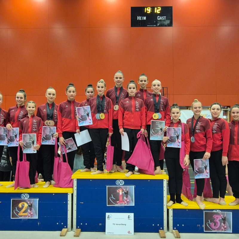 Erfolgreicher Auftritt der Vorarlberger Gymnastinnen beim Frühlingscup in der Schweiz