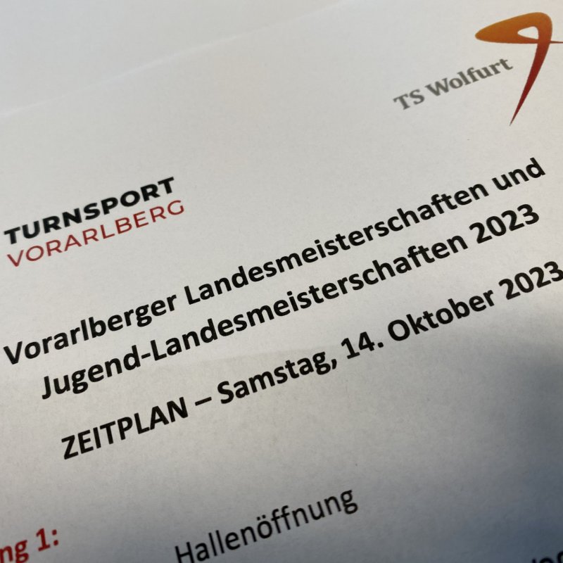 Jugendlandesmeisterschaft und Landesmeisterschaft Kunstturnen