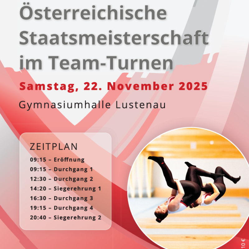 Österreichische Staatsmeisterschaft im Team-Turnen 2025 in Lustenau